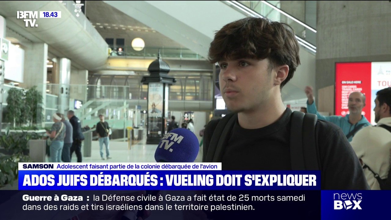 Affaire Vueling: un adolescent faisant partie de la colonie débarquée de l'avion raconte la scène