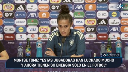 Montse Tomé: "Estas jugadoras han luchado mucho y ahora tienen su energía sólo en el fútbol"