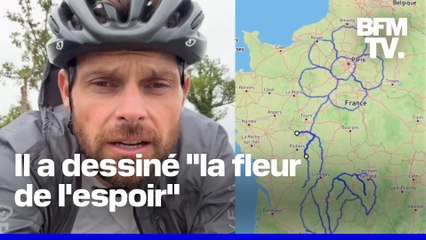 Ce Français vient de battre le record du monde du plus grand dessin GPS à vélo en solitaire