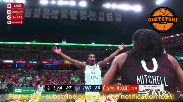 Indiana Fever STUN the Las Vegas Aces! 🔥 Mitchell & Boston Lead 80-70 Victory | WNBA