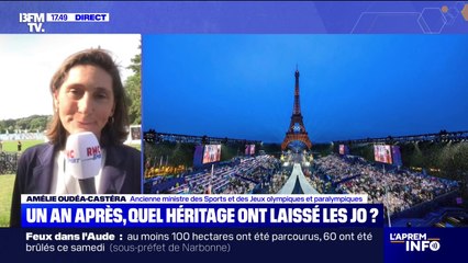 JO 2024: "C'était un été où l'on s'est prouvés qu'on était encore un grand pays", déclare Amélie Oudéa-Castéra, ancienne ministre des Sports