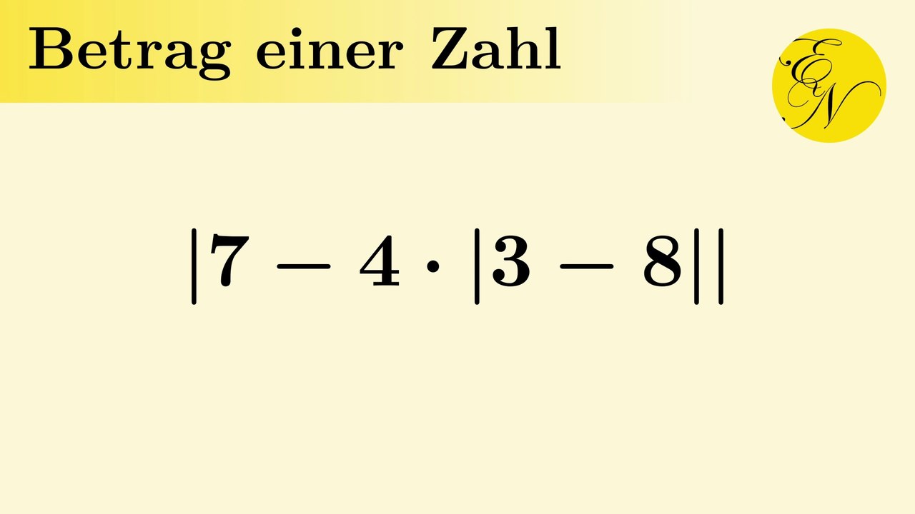 Betrag einer Zahl