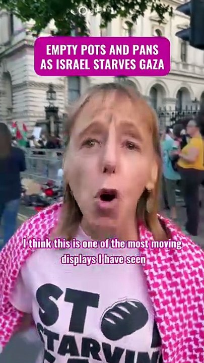 empty pots and pans protest for Gaza