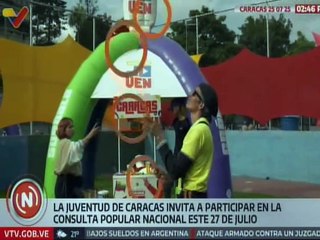 Juventud caraqueña expone sus sueños de cara a la Consulta Popular del 27-Jul