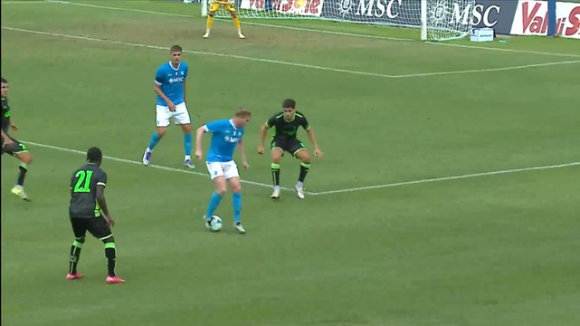 Napoli-Catanzaro 2-1: gli highlights. Primo gol per Lucca, De Bruyne regala magie