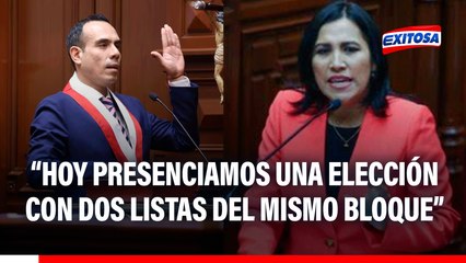 Flor Pablo sobre elección de nueva Mesa Directiva: “Hoy presenciamos una elección con dos listas del mismo bloque”