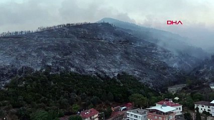 Bursa'da yangının boyutu gün ışıklarıyla ortaya çıktı