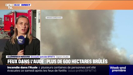 Feux dans l'Aude: le feu toujours pas fixé, mais "stabilisé", de nouvelles rafales de vent attendues ce dimanche