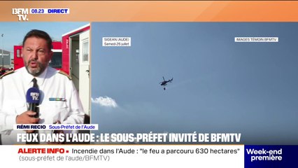 Feux dans l'Aude: 630 hectares brûlés ce dimanche matin, d'importants moyens déployés pour fixer l'incendie