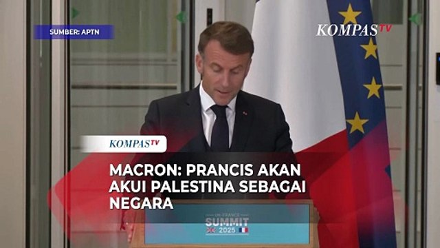 Presiden Macron: Prancis Akan Akui Palestina Sebagai Negara