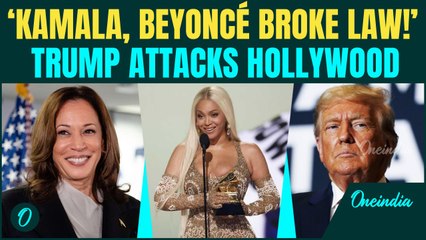 ‘Kamala Should Be Jailed!’ Trump ACCUSES Democrats Of Illegal Celebrity Payments | 2024 Elections
