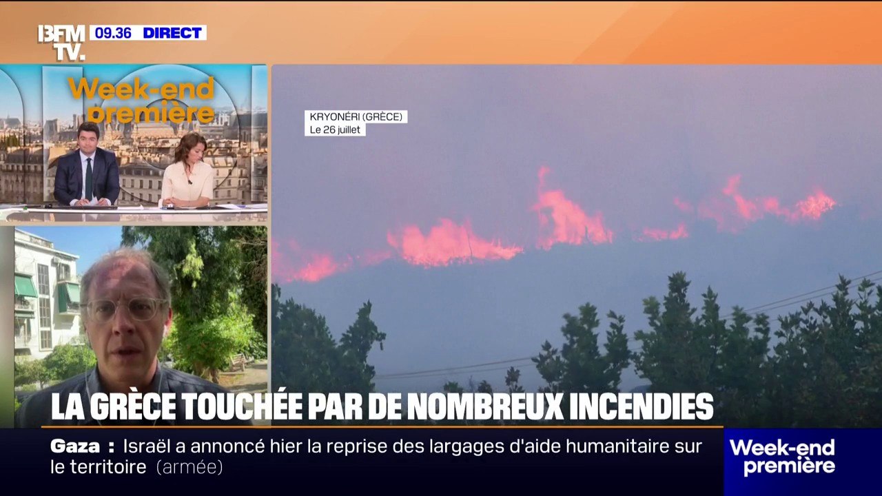 Incendies en Grèce: en proie aux flammes, l'alerte générale a été déclenchée en Crète