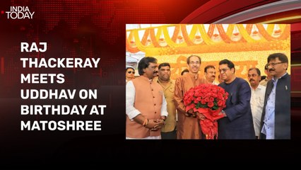 Raj Thackeray meets cousin Uddhav at Matoshree, wishes him on his birthday