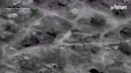Images de l'armée israélienne montrant un largage aérien d'aide humanitaire