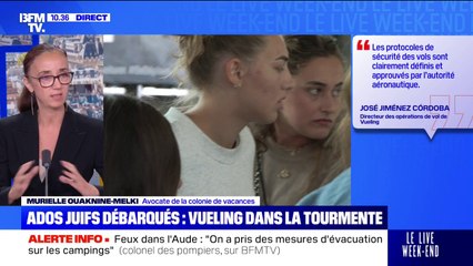 Vueling: "Cette irrationalité, je ne peux la mettre qu'en lien avec le fait qu'ils ont été pris à partie parce que juifs", déclare l'avocate de la colonie