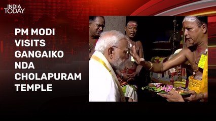 PM receives grand welcome at Tiruchirappalli, visits Gangaikonda Cholapuram Temple