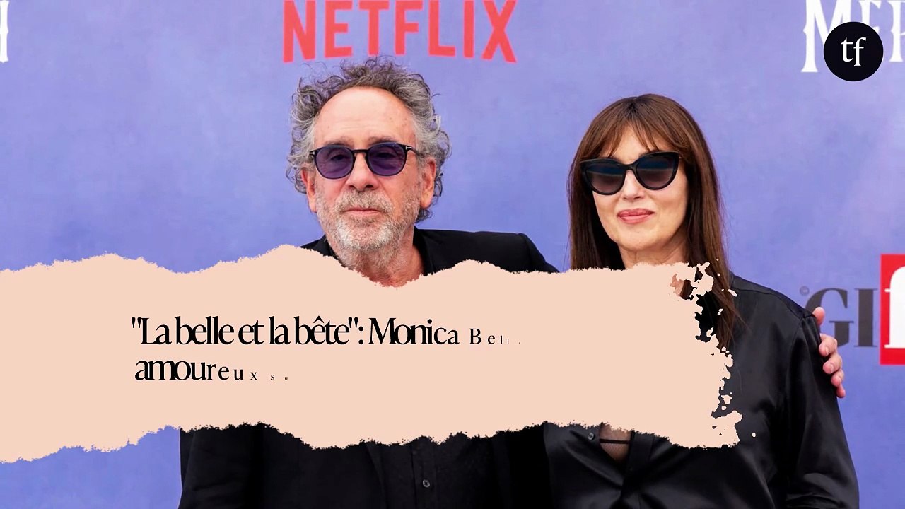 "La belle et la bête": Monica Bellucci et Tim Burton en amoureux sur le tapis rouge, ils déchaînent les haters