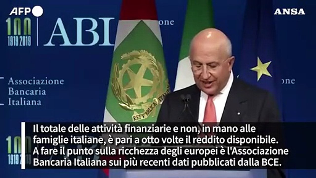 Sale la ricchezza degli europei, le famiglie italiane tra le piu' solide
