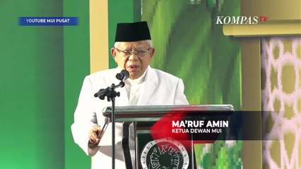 [FULL] Sambutan Maruf Amin Kutip Pernyataan Presiden Prabowo Soal Kritik Pemerintahan