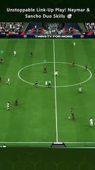 Unstoppable link up-play! Neymar x Sancho duo skills.