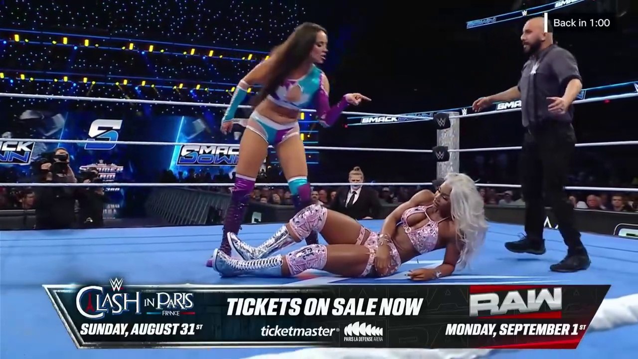 WWE Smack Down _July 25, 2025 - Jade Cargill Vs Chelsea Green _ Tiffany Stratton saves Jade Cargill from Secret Hervice
