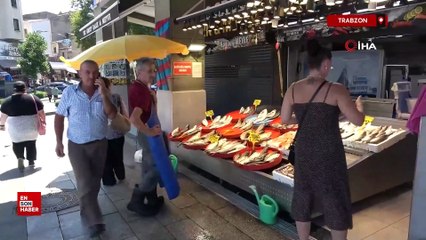 Trabzon'da arap turistlerden balığa yoğun ilgi