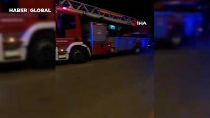 Bolu'da 5 katlı apartmanda yangın paniği