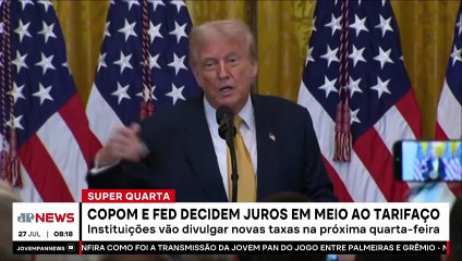 Copom e FED decidem taxas de juros em meio ao tarifaço