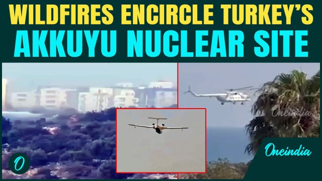 VIDEO: Wildfires CIRCLE Turkey’s Akkuyu Nuclear Plant As Drought Rages | Russian Crews Battle Flames
