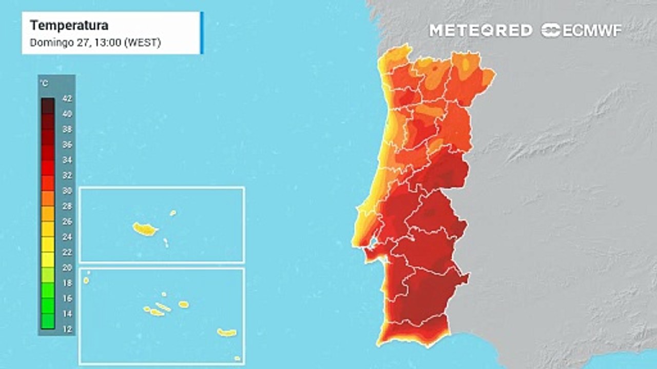 Tempo quente mantém-se na próxima semana, com temperaturas muito próximas 40 ºC.