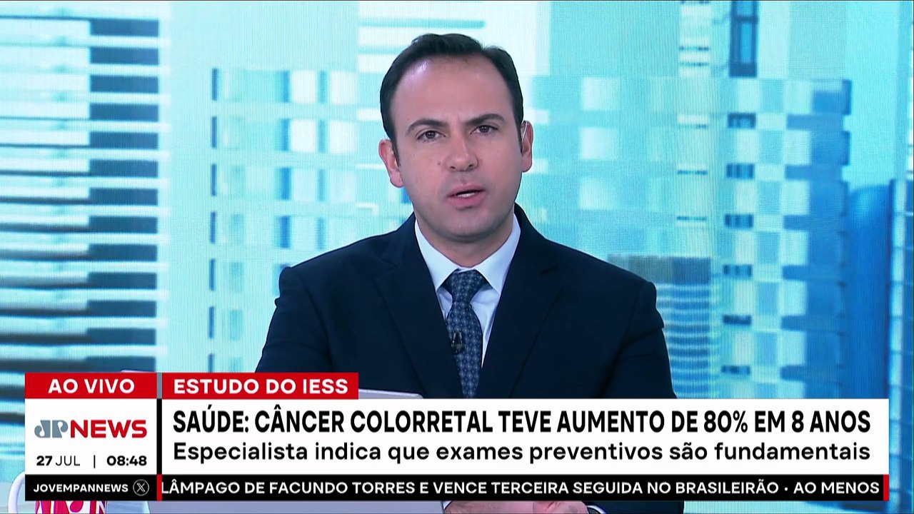 Câncer de colorretal aumenta 80% em 8 anos; especialista alerta para prevenção
