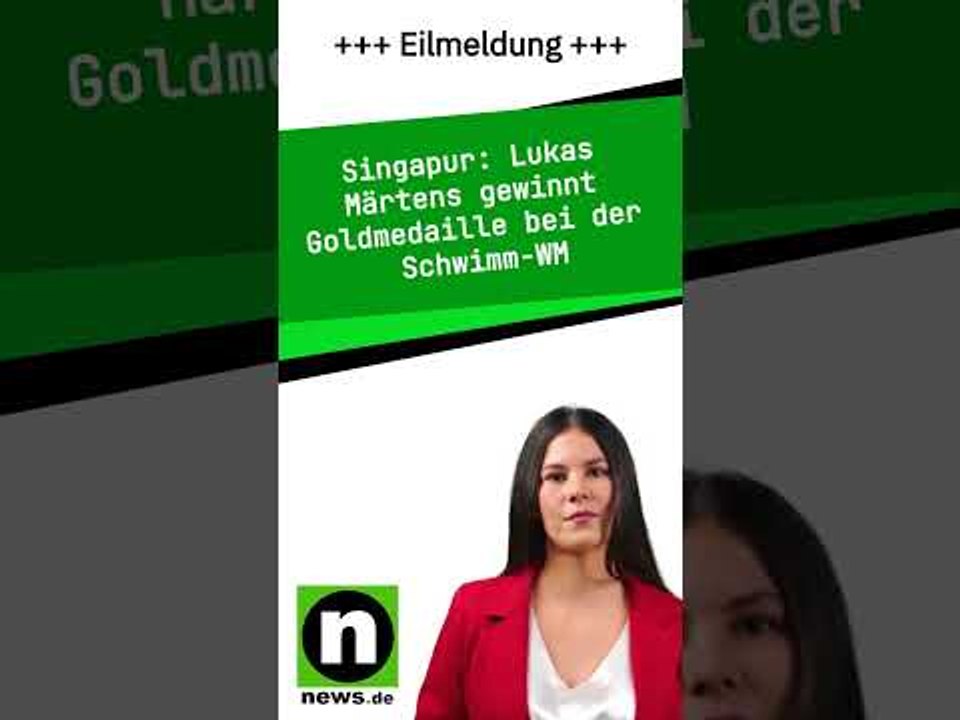 Lukas Märtens gewinnt Goldmedaille bei der Schwimm-WM