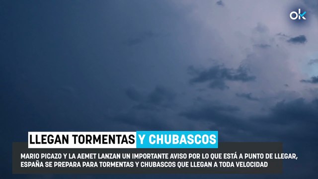 Faltan horas: alerta de Mario Picazo y la AEMET para estas zonas de España por las tormentas y chubascos que llegan