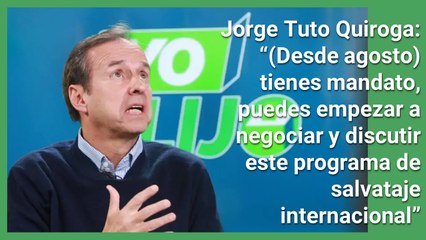 Tuto Quiroga, candidato presidencial de Alianza Libre