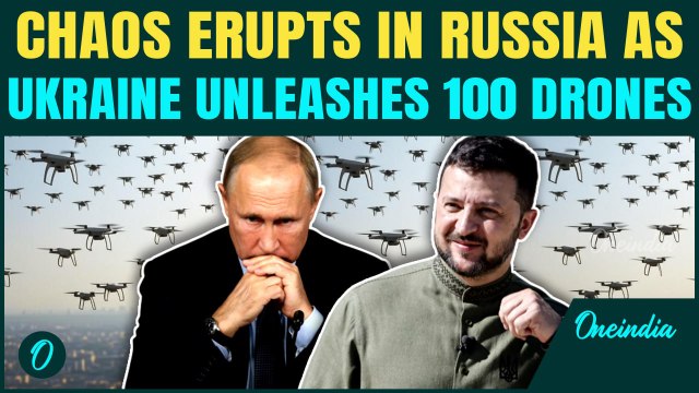 Ukraine’s BIGGEST Attack On Russia? Nearly 100 Drones Cripple Airports And Railways Across Russia