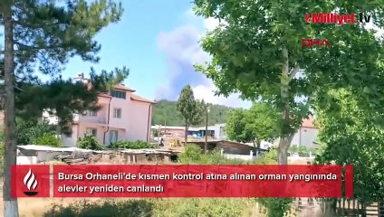 Bursa Orhaneli’de alevler yeniden canlandı