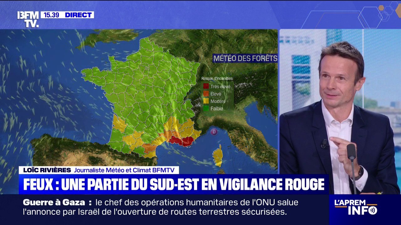 Incendie: le Var et les Bouches-du-Rhône en vigilance rouge