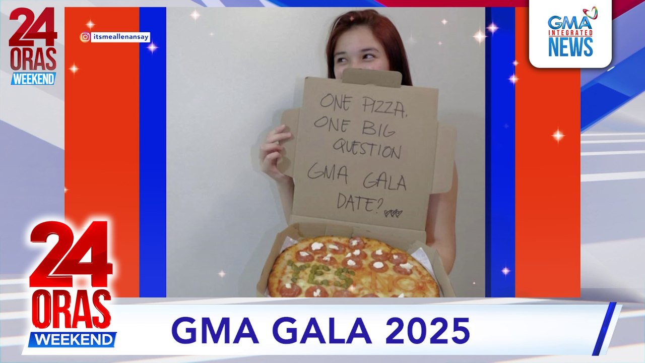 Allen Ansay, idinaan sa pizza ang GMA Gala date proposal kay Sofia Pablo | 24 Oras Weekend