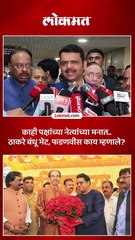 काही पक्षांच्या नेत्यांच्या मनात ठाकरे बंधू भेट, फडणवीस काय म्हणाले