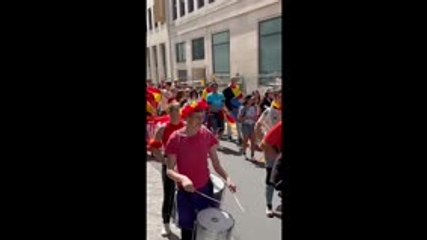 Finale - Les supporters espagnols envahissent Bâle