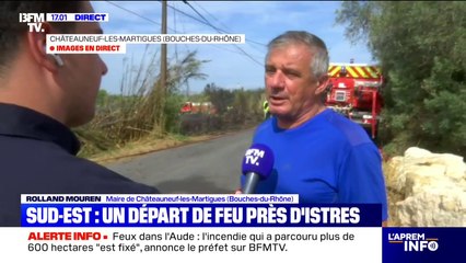 Incendie à Châteauneuf-les-Martigues (13): "Le feu est maitrisé", indique le maire de la commune