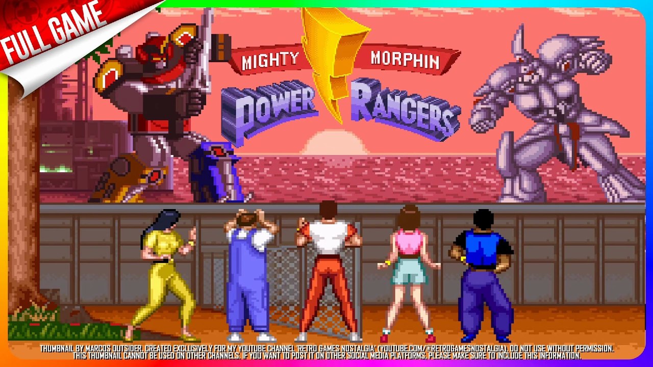 Mighty Morphin Power Rangers (SNES - US) Longplay