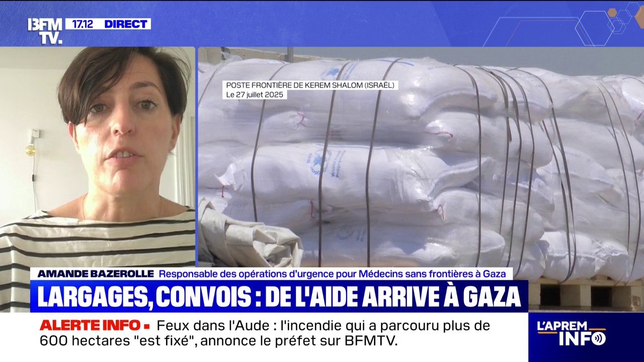 Entrée de l'aide humanitaire à Gaza: "Ce qu'il faut c'est un approvisionnement continu", estime Amande Bazerolle (Médecins sans frontières)