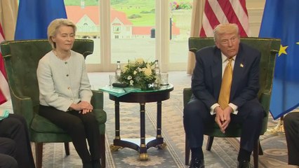 Controversial Trump statement on Gaza in front of Von der Leyen