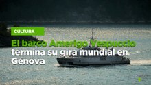 El barco Amerigo Vespuccio termina su gira mundial en Génova