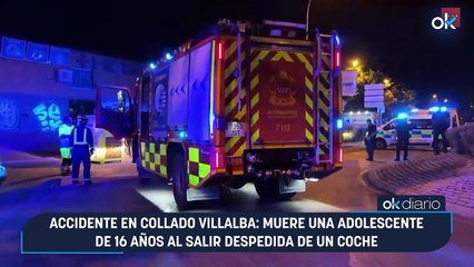 Accidente en Collado Villalba: muere una adolescente de 16 años al salir despedida de un coche
