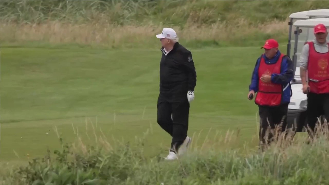 TRUMP returns to the GREEN: Golfing in TURNBERRY on SCOTTISH tour