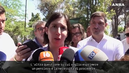 Gaza, Schlein: "Necessario il riconoscimento dello stato della Palestina"