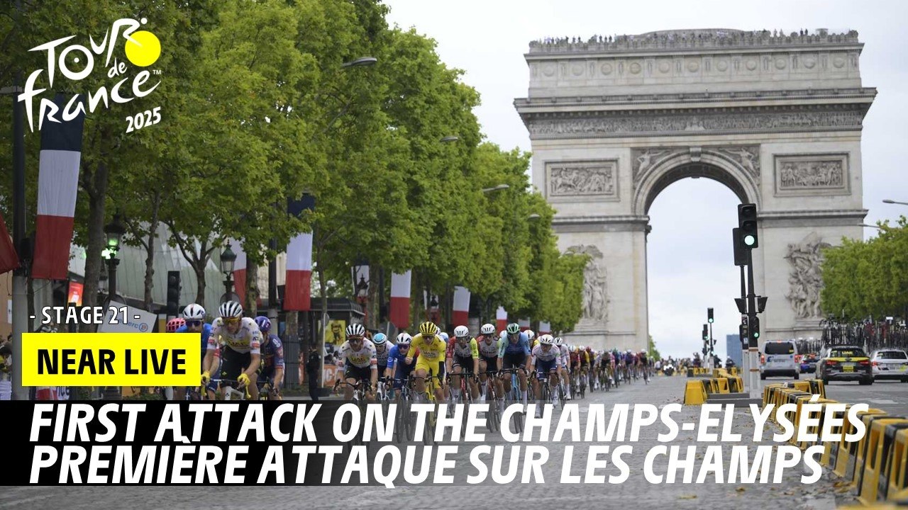 First attack on the Champs Elysées - Stage 21 - Tour de France 2025