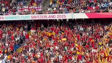 Basilea vibra con la selección: así celebró la afición española el gol de Mariona en el estadio